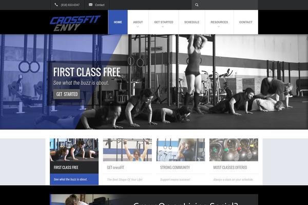 Fit Wp theme site design template sample