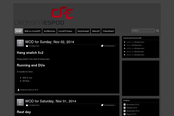 Suffusion theme site design template sample