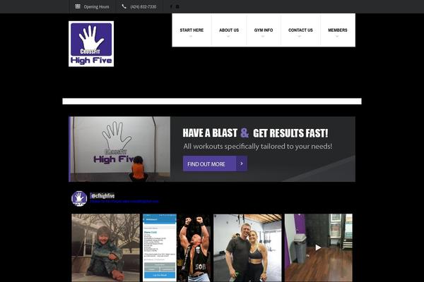 Fit Wp theme site design template sample