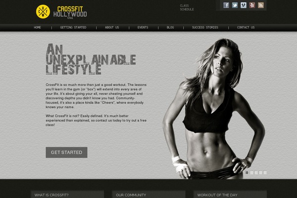 Crossfit theme site design template sample