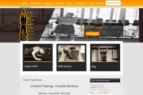 Crossfit theme site design template sample