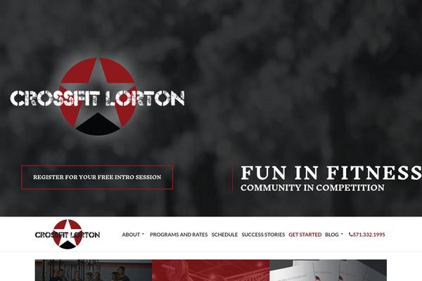 Crossfit theme site design template sample