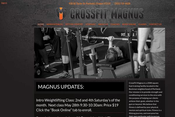 Magnus theme site design template sample