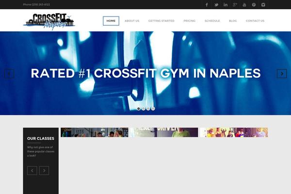 Fitness theme site design template sample