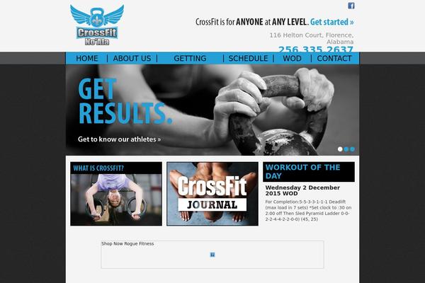 Crossfit theme site design template sample