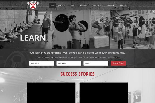 Crossfit theme site design template sample