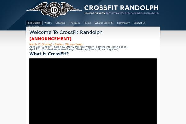 crossfitrandolph.com site used Challenge