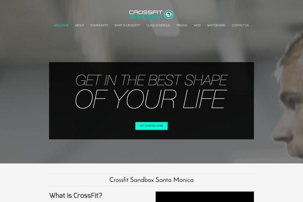 Crossfit theme site design template sample