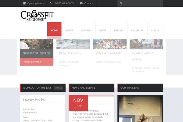 Crossfit theme site design template sample