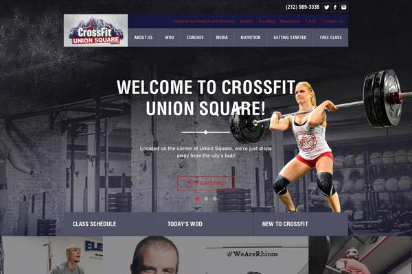 Crossfit theme site design template sample