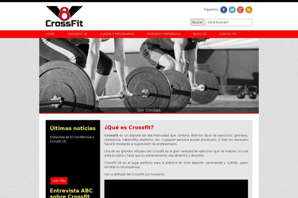 V8 theme site design template sample