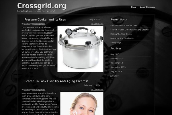 Clockwork theme site design template sample