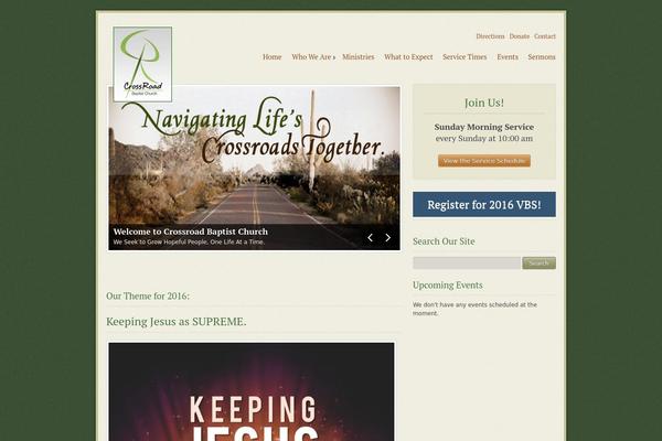 Ecclesia theme site design template sample