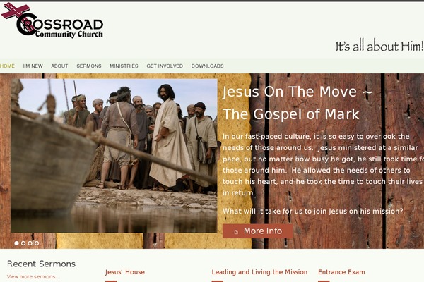 Genesis Church theme site design template sample