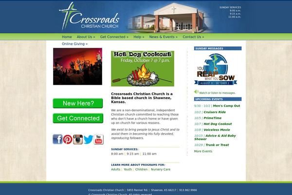 Crossroads theme site design template sample