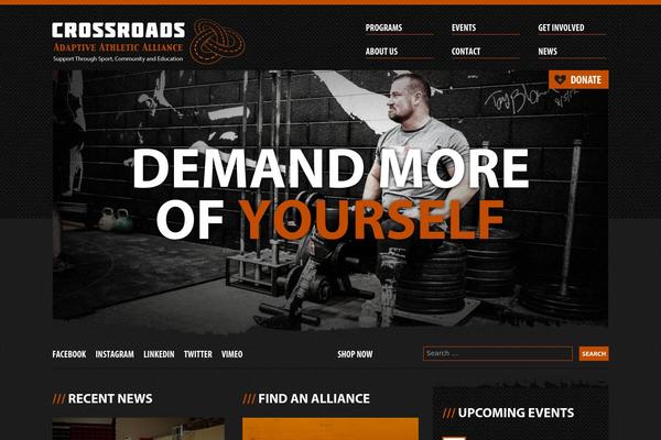 Crossroads theme site design template sample