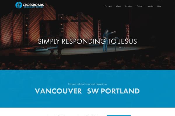 Crossroads theme site design template sample