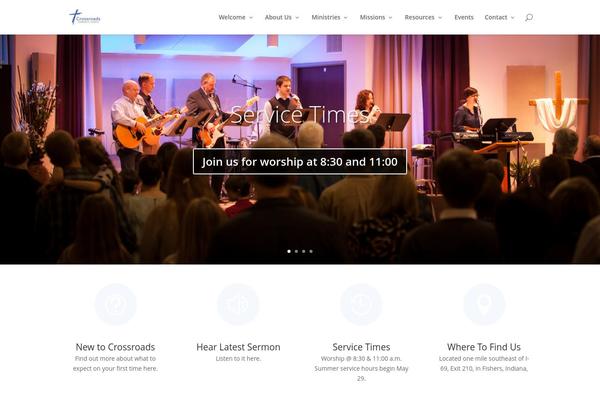 Crossroads theme site design template sample