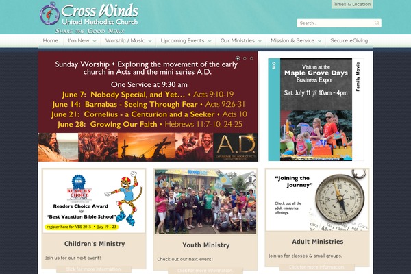 Site using A Featured Page Widget plugin