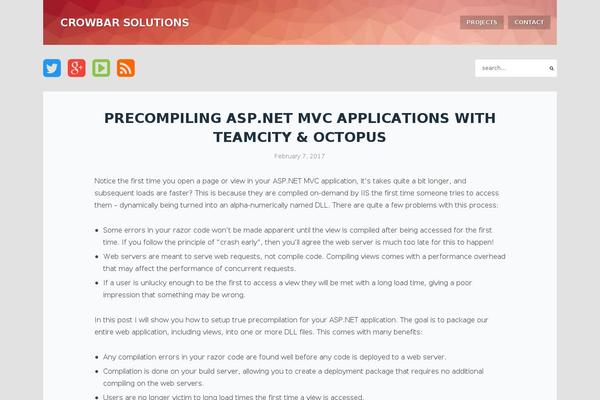 Wpex-thoughts theme site design template sample
