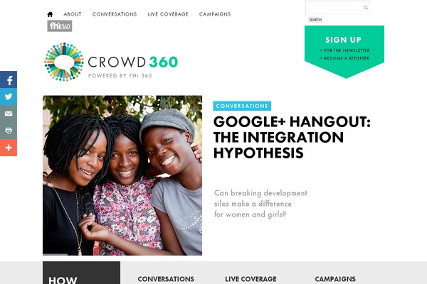 crowd360.org site used Crowd360