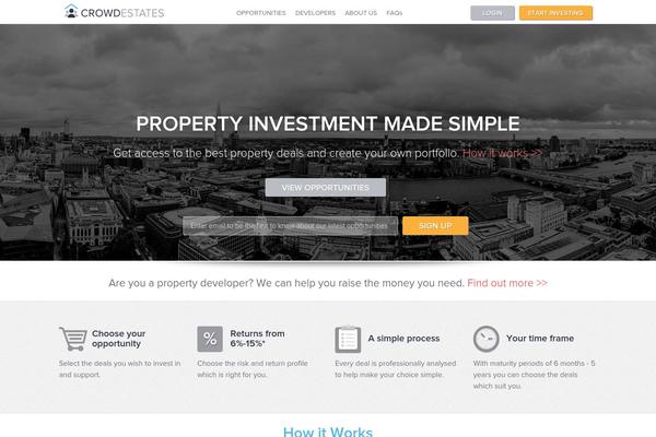 crowdestates.com site used Crowdestates