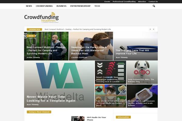NewsMag theme site design template sample