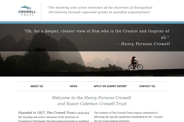 crowelltrust.org site used Crowelltrust