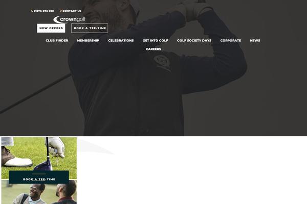 crowngolf theme websites examples