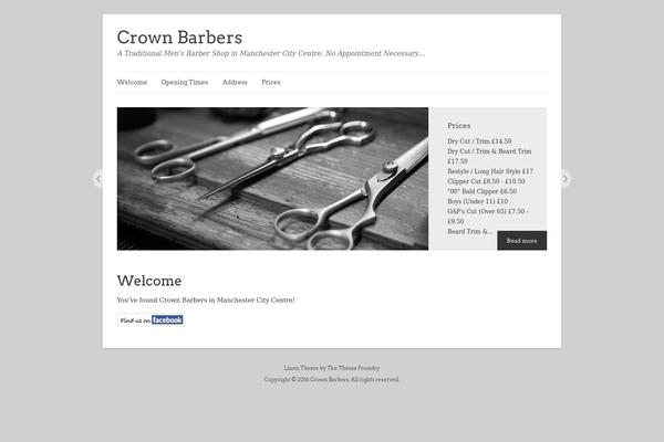 Linen theme site design template sample
