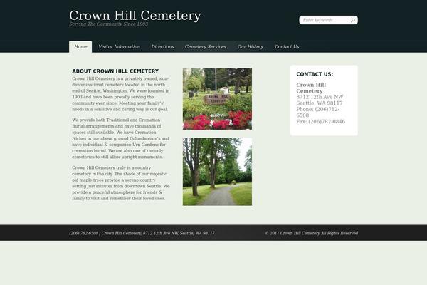 crownhillcemetery.us site used Coda