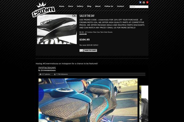 Crown theme site design template sample