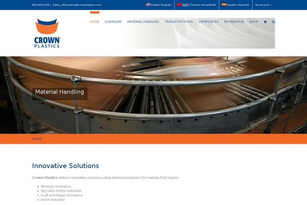Crown theme site design template sample