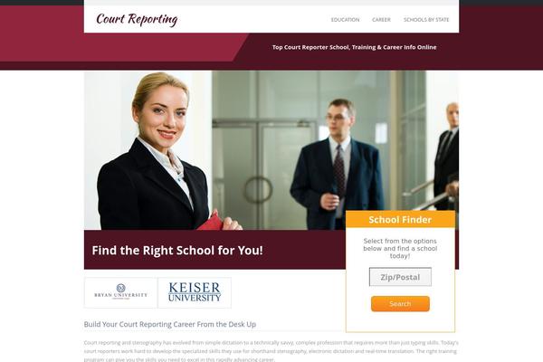 My College theme site design template sample