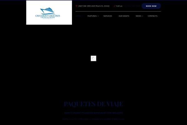 Yacht-rental theme site design template sample