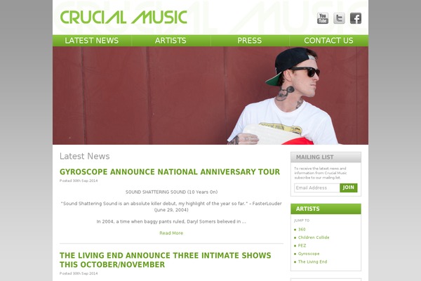 crucialmusic.com.au site used Crucialmusic