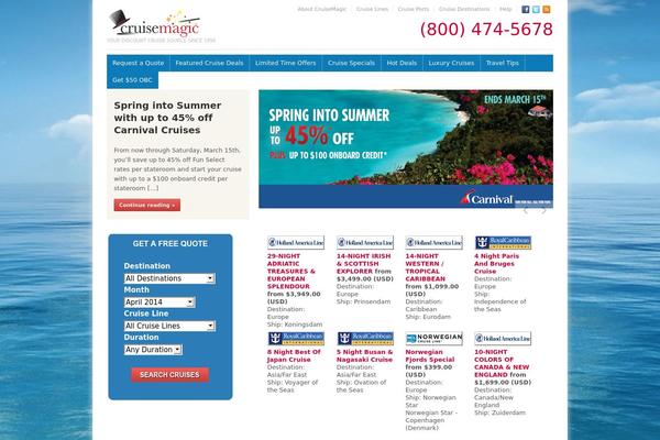 Discovery theme site design template sample