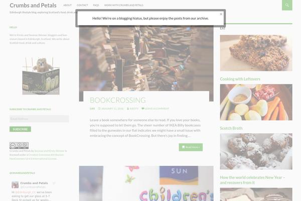 crumbsandpetals.com site used Ridizain