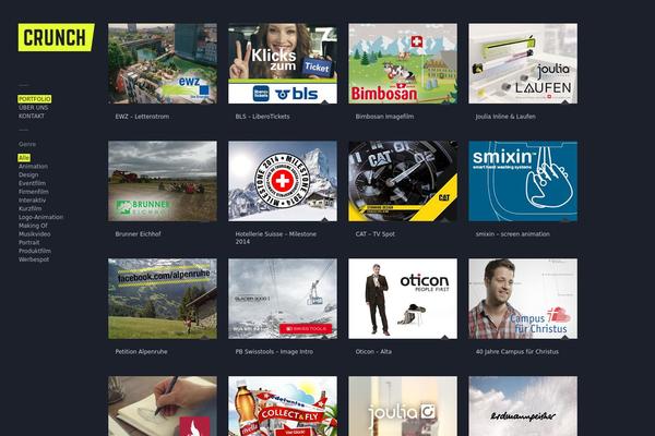 Gridlocked theme site design template sample