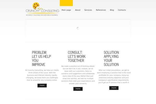 crunchyconsulting.com site used Theme1820
