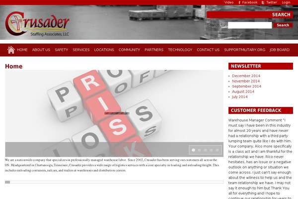 crusaderstaffing.com site used Free Fly 2011