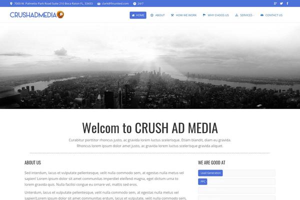 The7 theme site design template sample