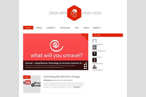 Gonzo theme site design template sample
