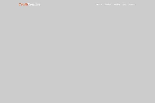 Crush theme site design template sample