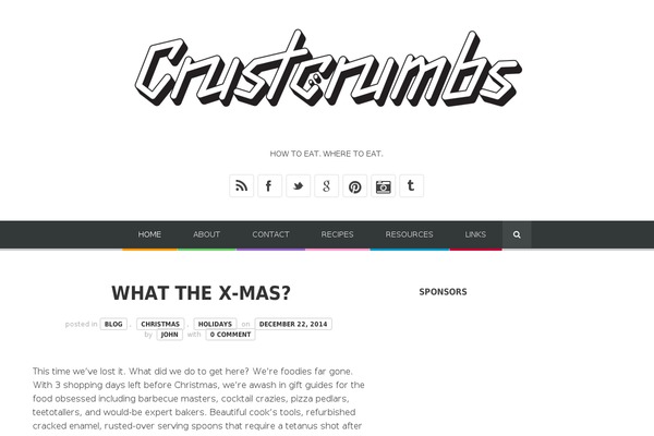 crustcrumbs.com site used Bloggy-v3-0