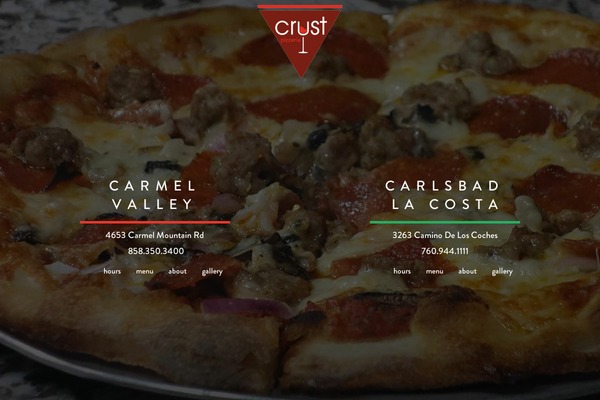 Crust theme site design template sample