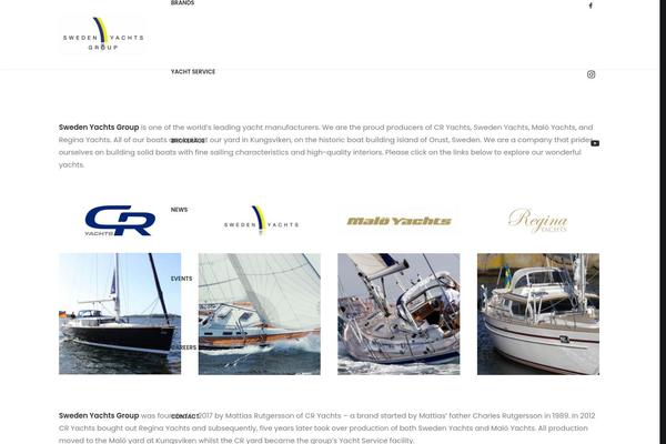 cryachts.net site used Uncode