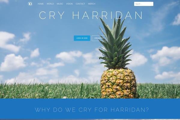 Tesseract theme site design template sample