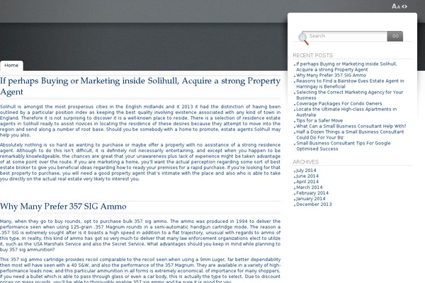 Fusion theme site design template sample