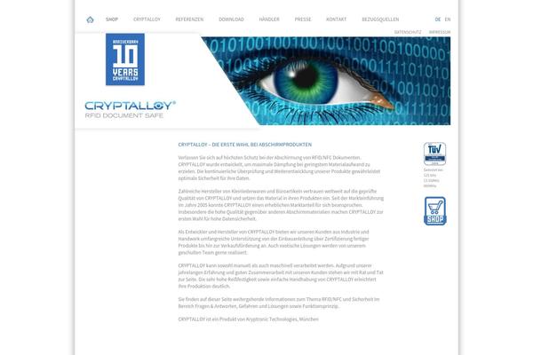 cryptalloy.de site used Cryptalloy_theme
